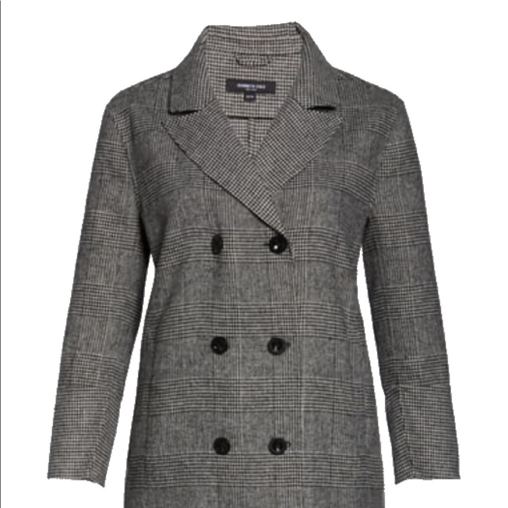 Kenneth Cole Houndstooth Coat NWT